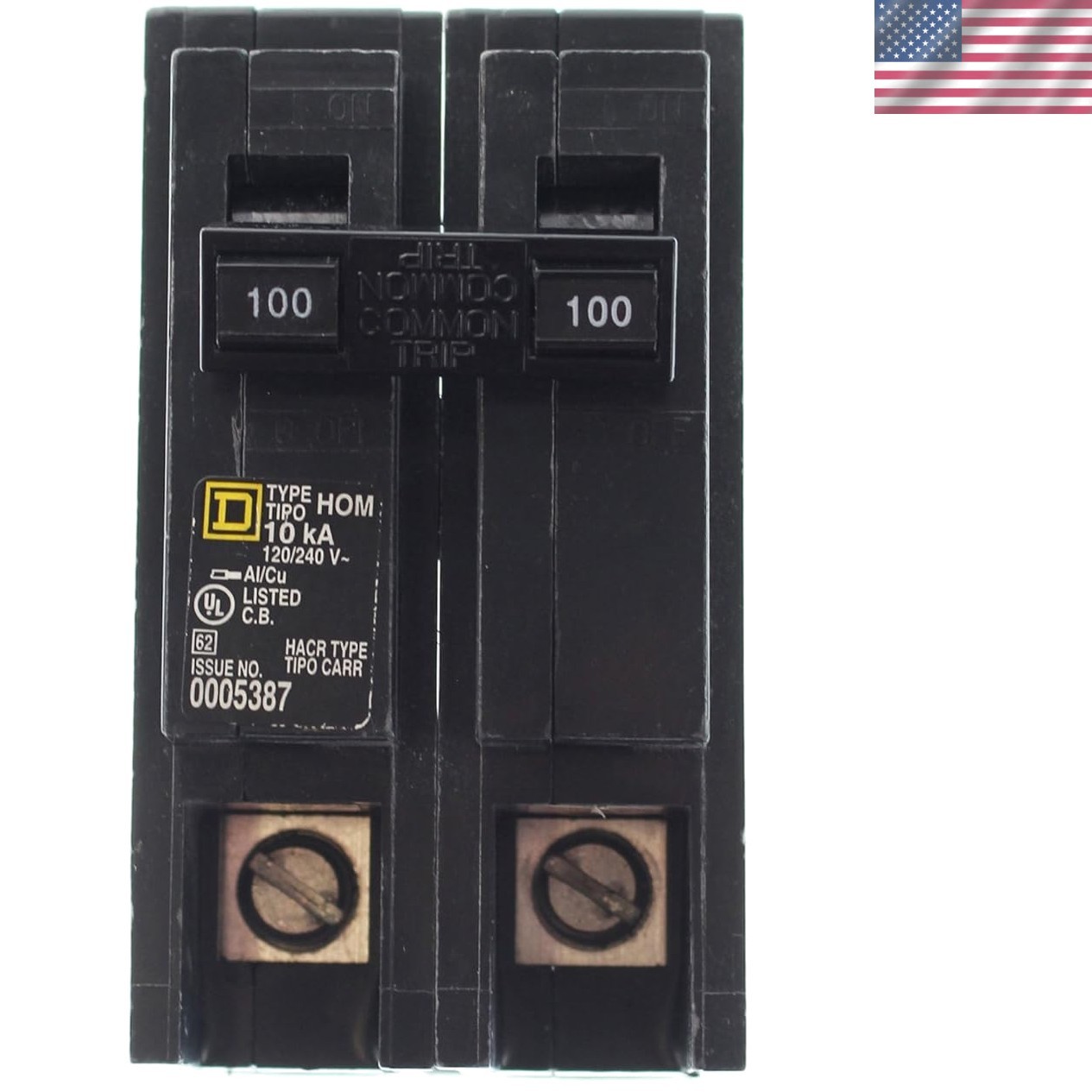 Reliable 100 Amp 2-Pole Circuit Breaker – 120/240V Easy Plug-on Installation