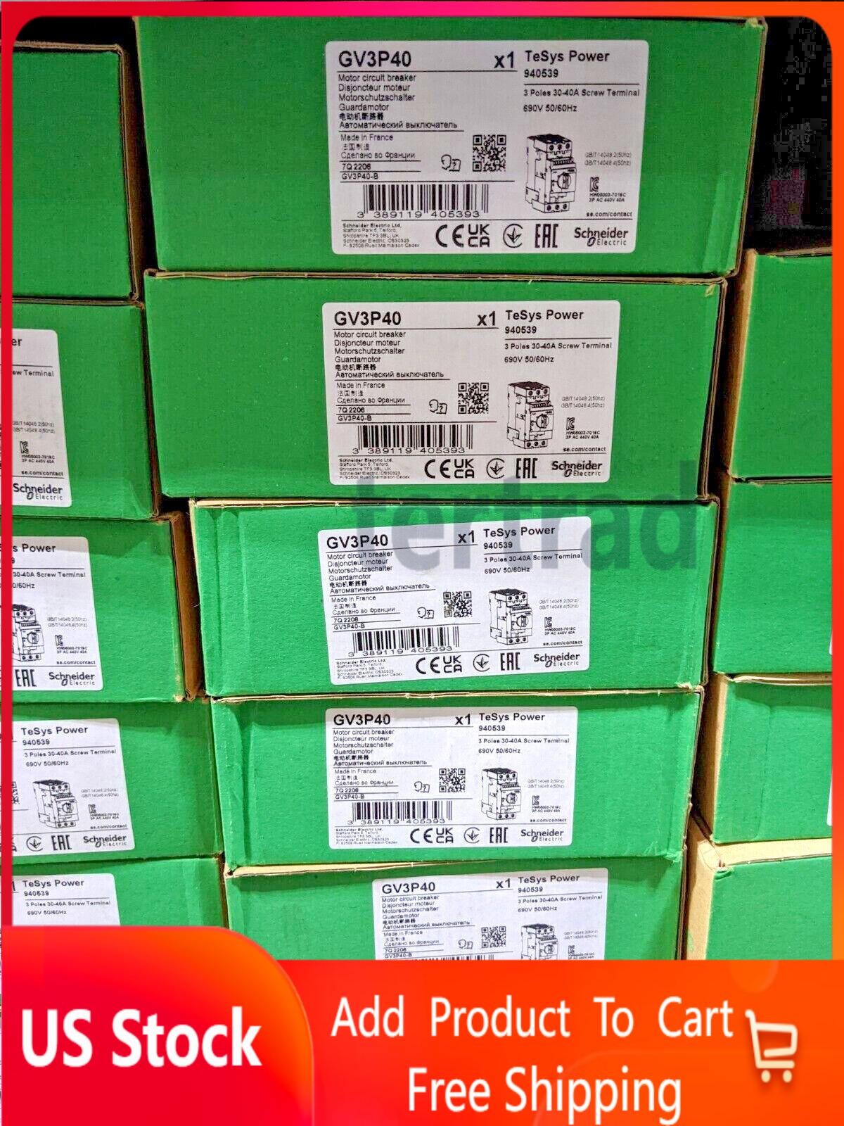 Schneider Electric TeSys Deca Circuit Breaker 30 to 40A GV3P40