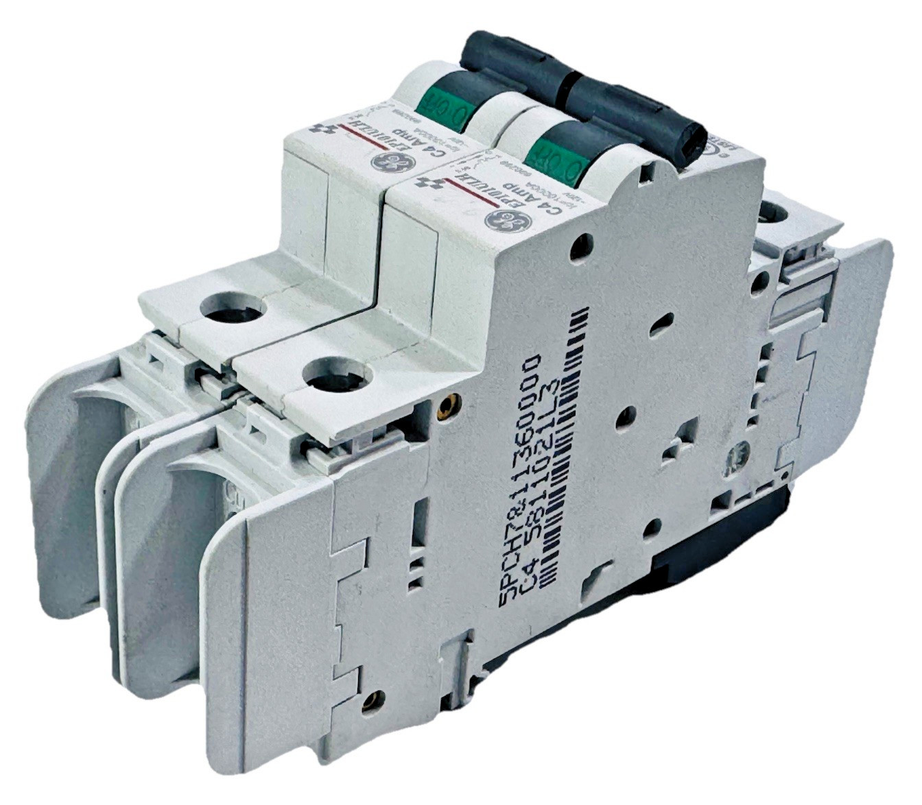 Lot of 2 ea GE EP101ULHC4 / 690269 E256870 4 Amp Mini Circuit Breaker 1 Pole 120