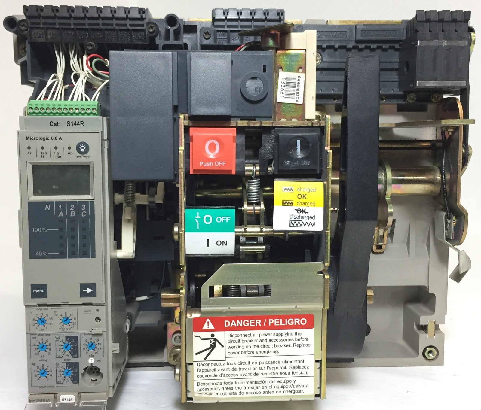 Square D NW25H1 2500A LSIG MasterPact Circuit Breaker w/ 2500 Amp Trip 3P Ground