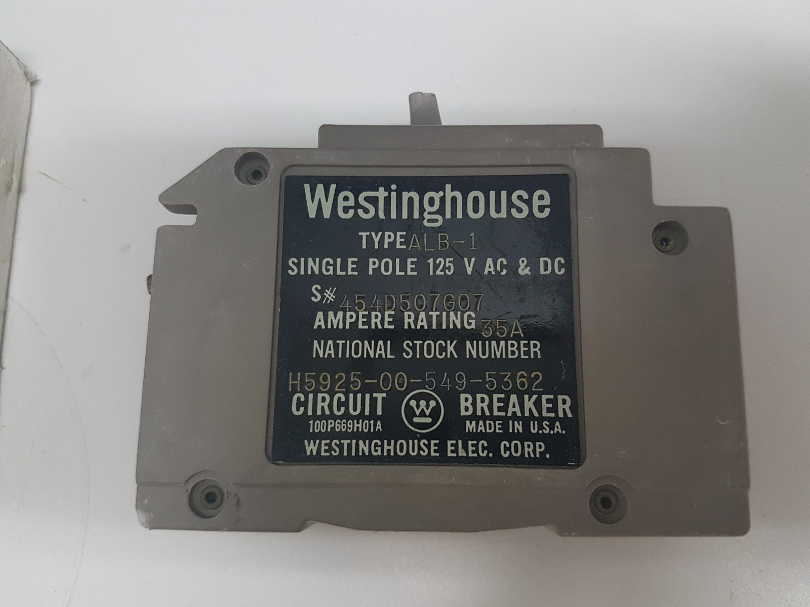 WESTINGHOUSE ALB-1 CIRCUIT BREAKER 35AMP 1 New – 1 Used