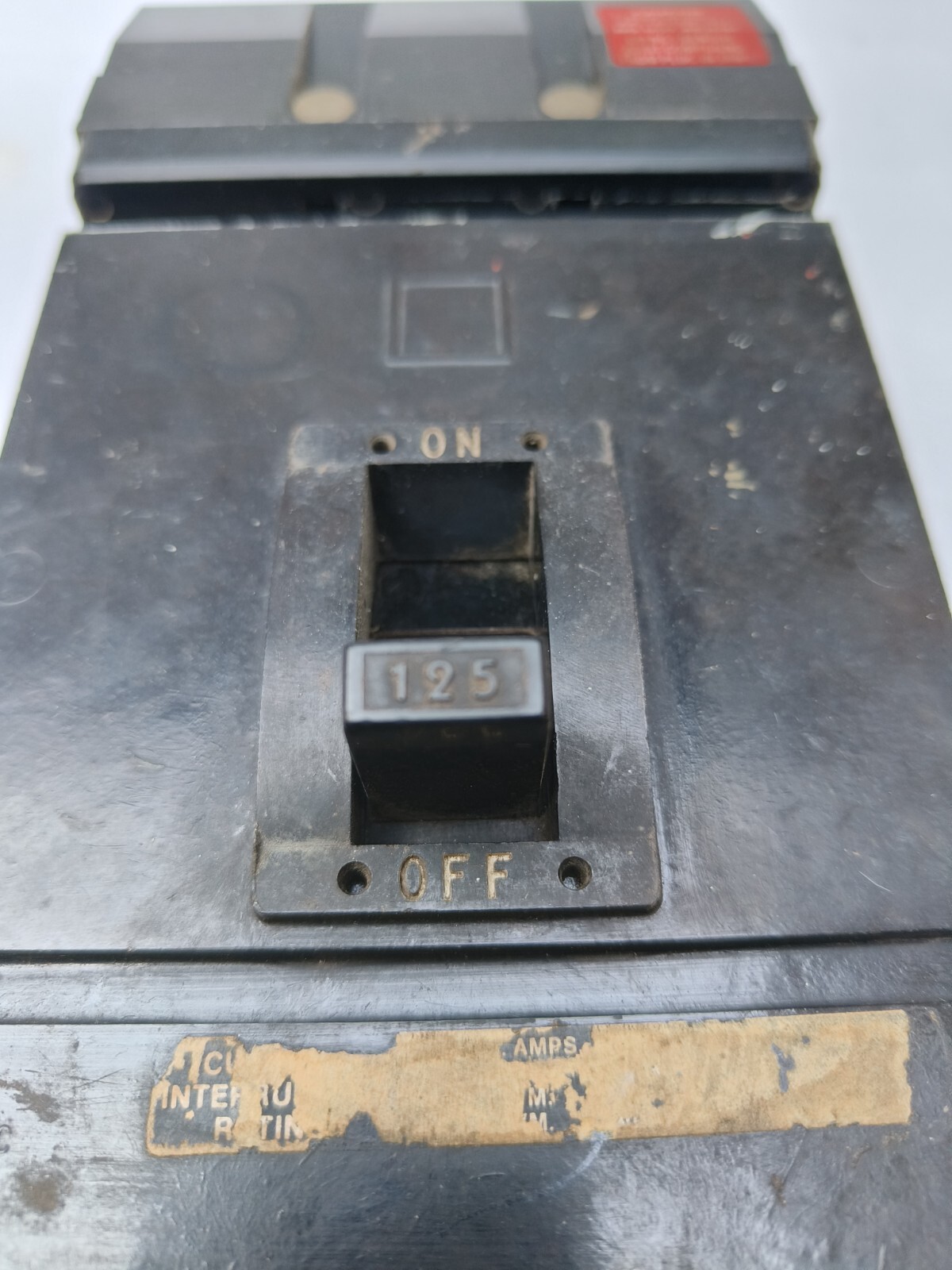 Square D KA36125 125AMP 600V 3 POLE I Line Circuit Breaker Black Frame