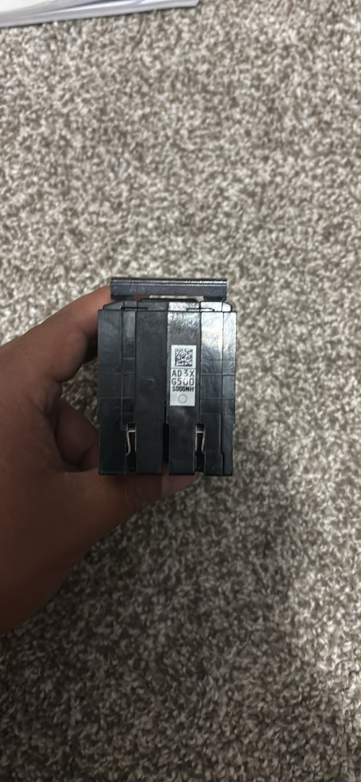 Siemens Q220AFC 20A 2-Pole 120/240V AFCI Circuit Breaker Test Button