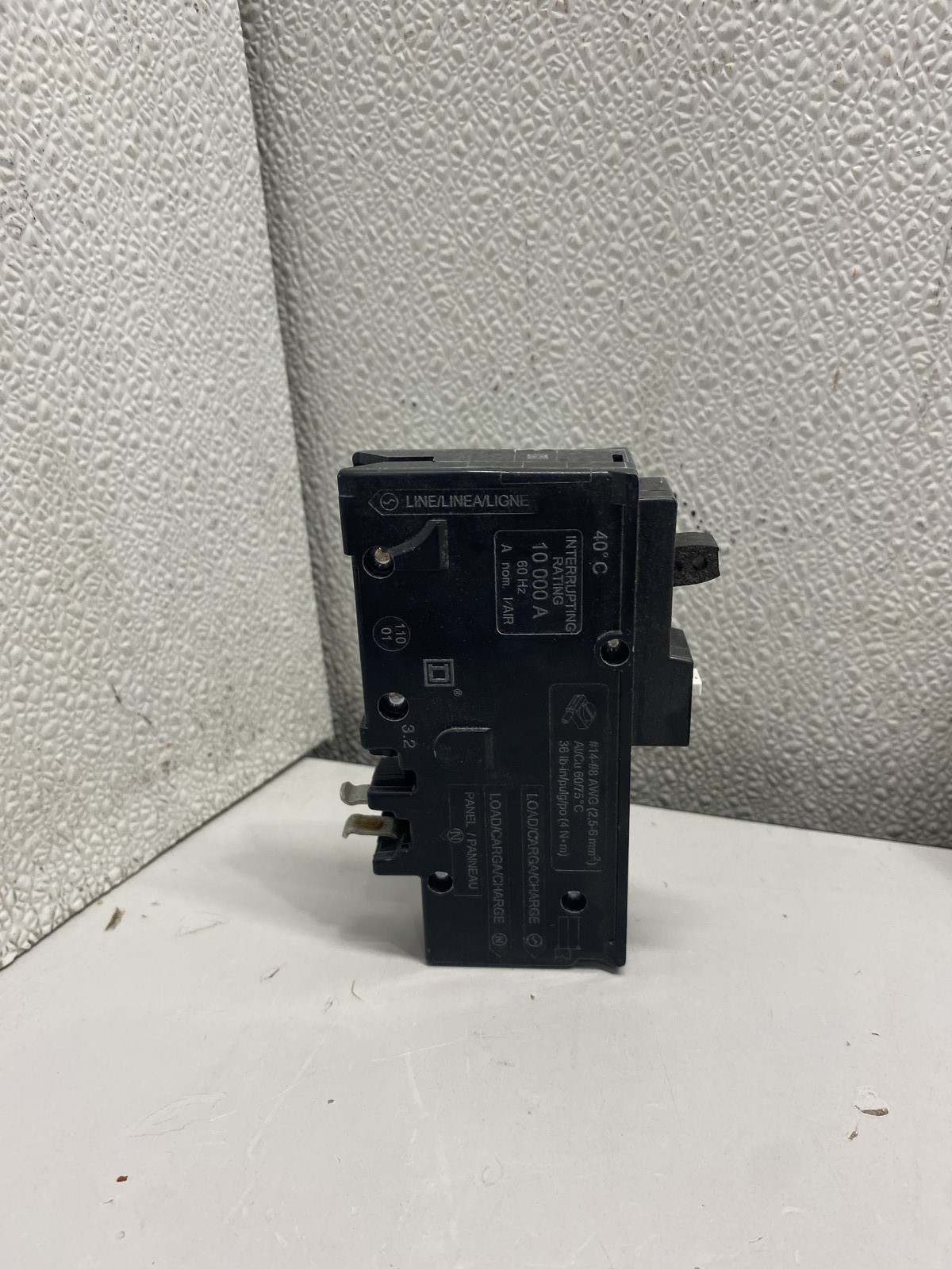 Lot of 5 SquareD/Homeline HOM115PCAFI Circuit Breaker 15A