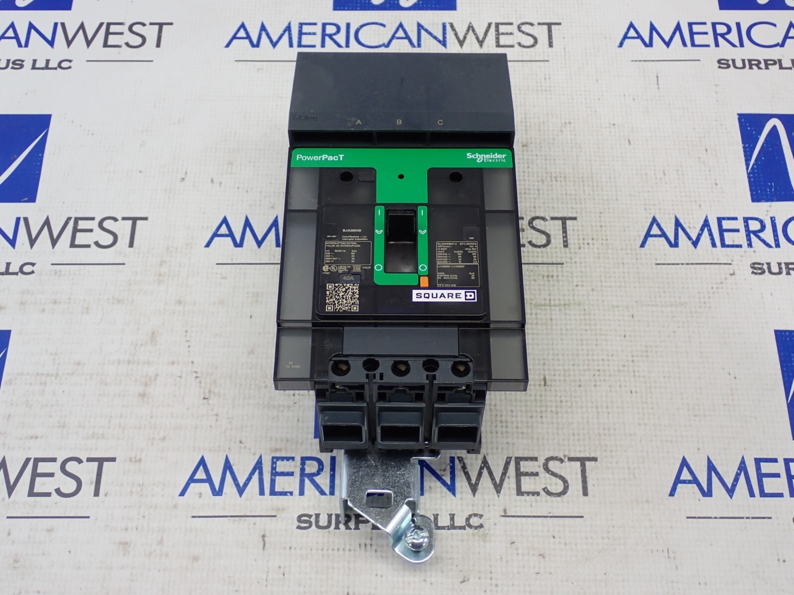 New Schneider Electric Square D BJA36040 3Pole 40Amp 65kA@480V PowerPact Breaker