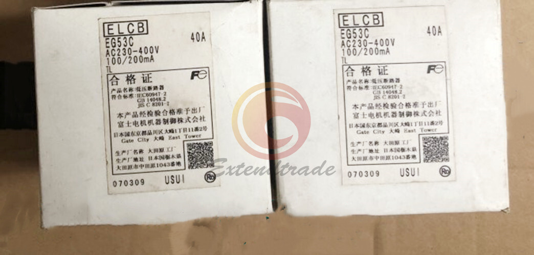 One New Fuji EG53C 40A Circuit Breaker