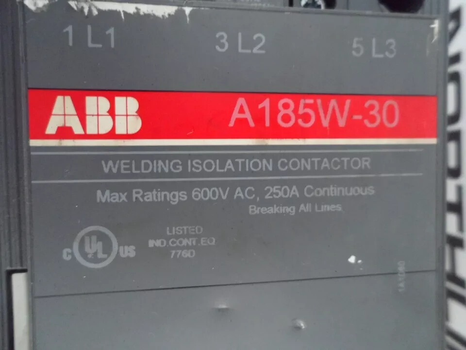ABB A185W-30 Welding Isolation Contactor 250A With 30 Days Warranty