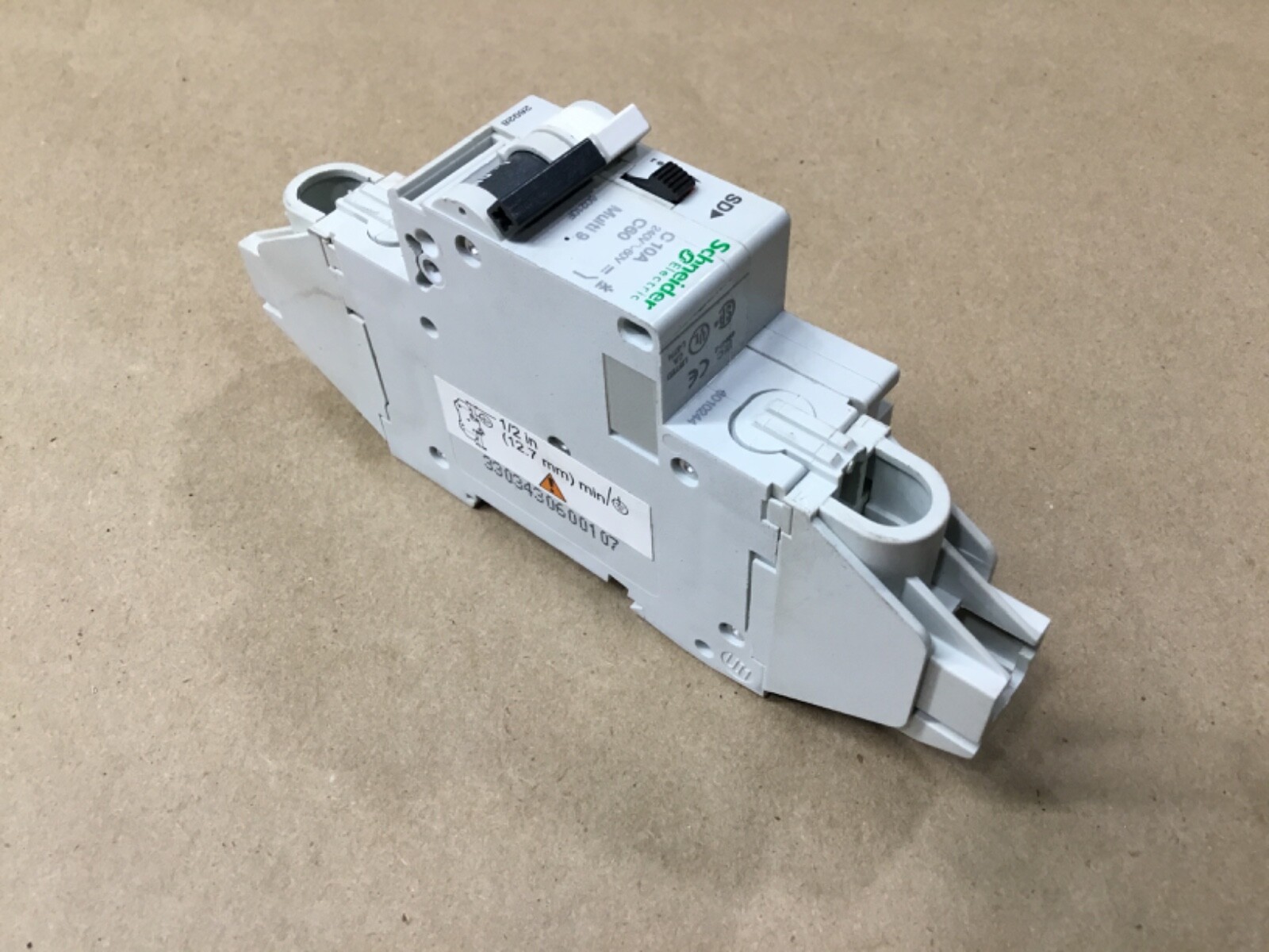 Schneider Multi 9 C60 C10A Circuit Breaker 10 Amp W/SD Alarm Switch #23H88
