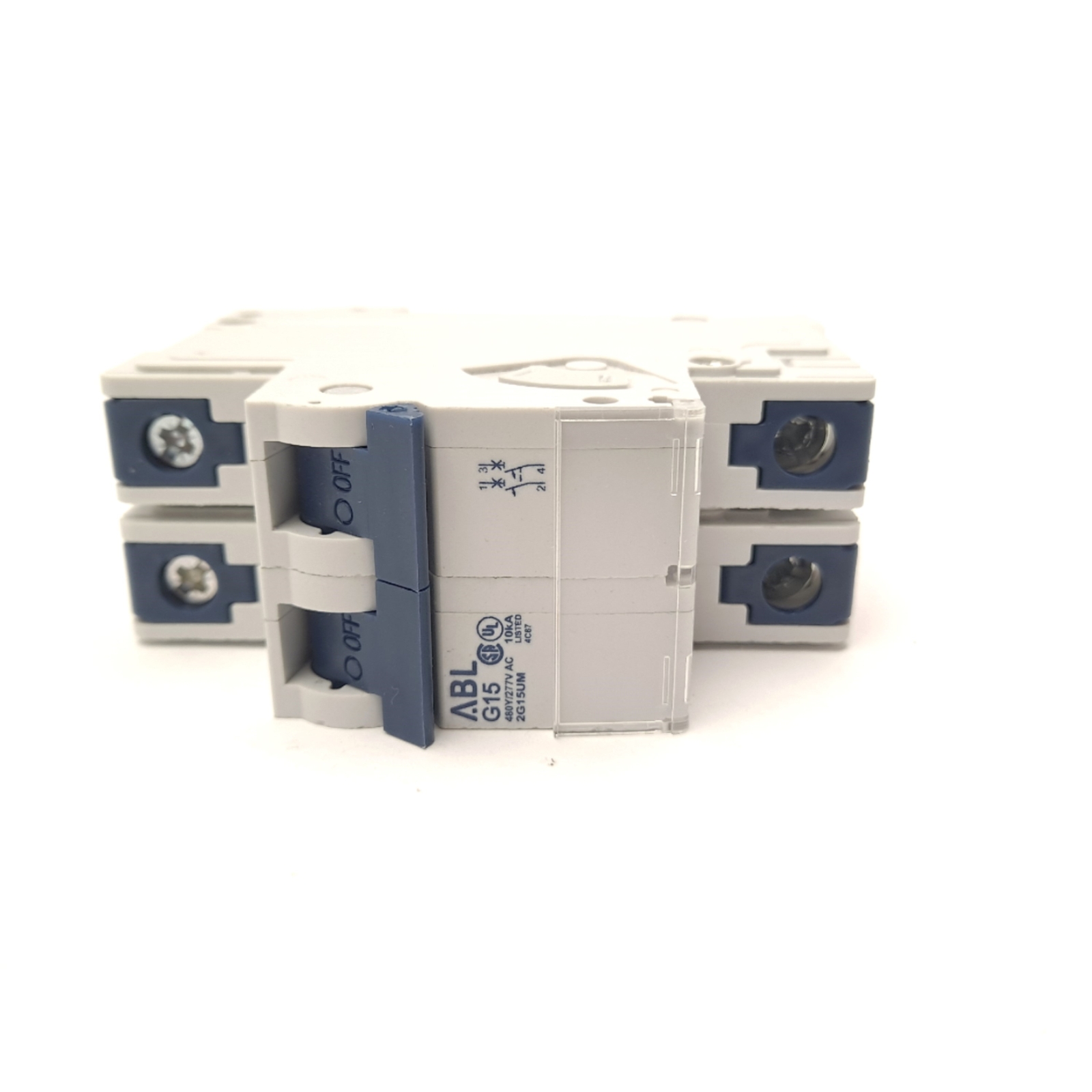 Altech Corp 2G15UM Manual Motor Controller 277 VAC 15 A 2 Pole Din Rail Mount