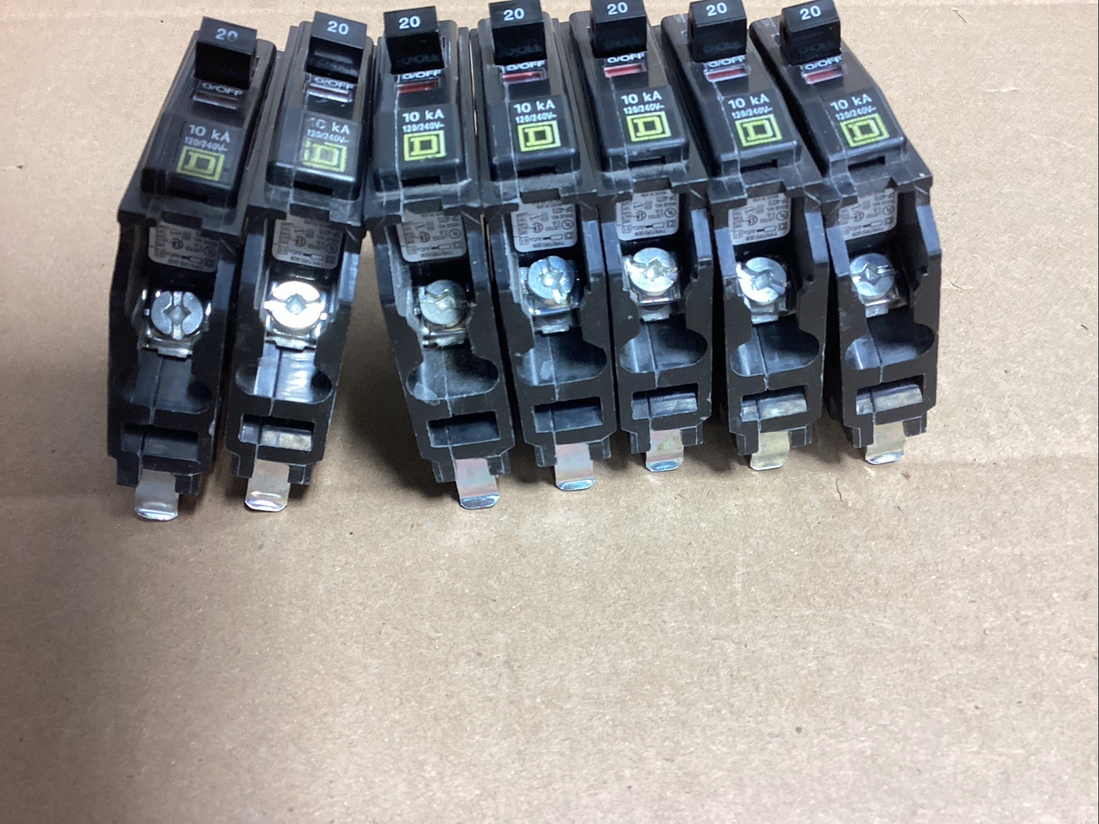 Square D QOB120 Lot Of 7