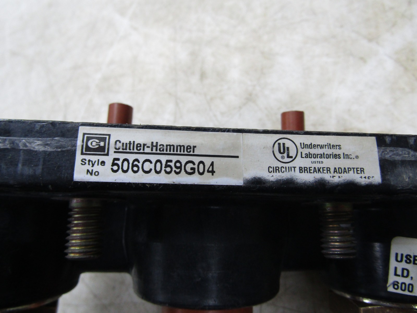 💥NEW CUTLER HAMMER PLUG-IN BLOCK ADAPTER FOR LA, LC, LD SERIES 3 POLE PAD43
