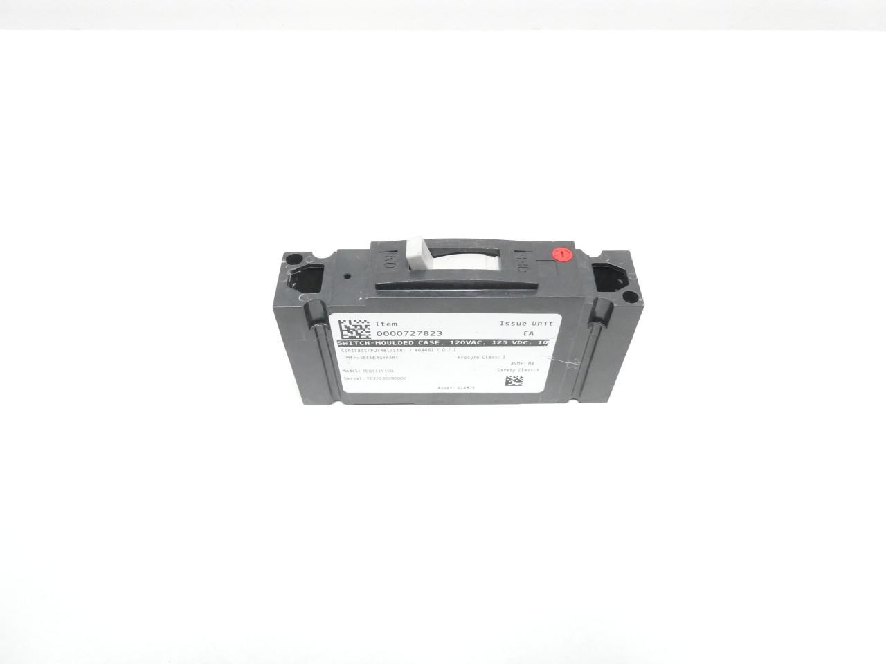 General Electric Ge TEB111Y100 Circuit Breaker 1p 100a Amp 277v-ac 125v-dc