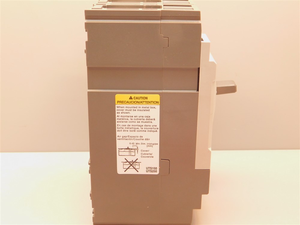 Susol UTS 150N 3-Pole 125A 240-600VAC Fixed Thermal Molded Case Circuit Breaker