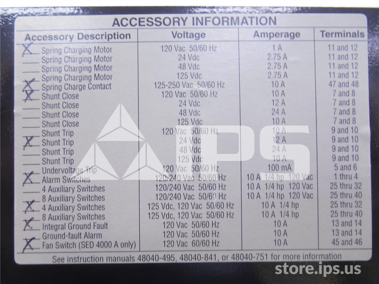 SED364000LSGES5D4 – 4000A SQD SED364000LSGES5D4 EO/DO SKU014409