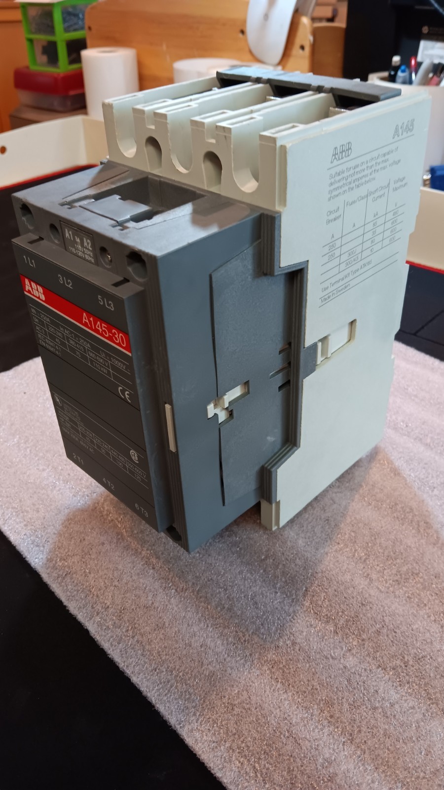 ABB AF145-30 250 Amp 600v 3 Pole
