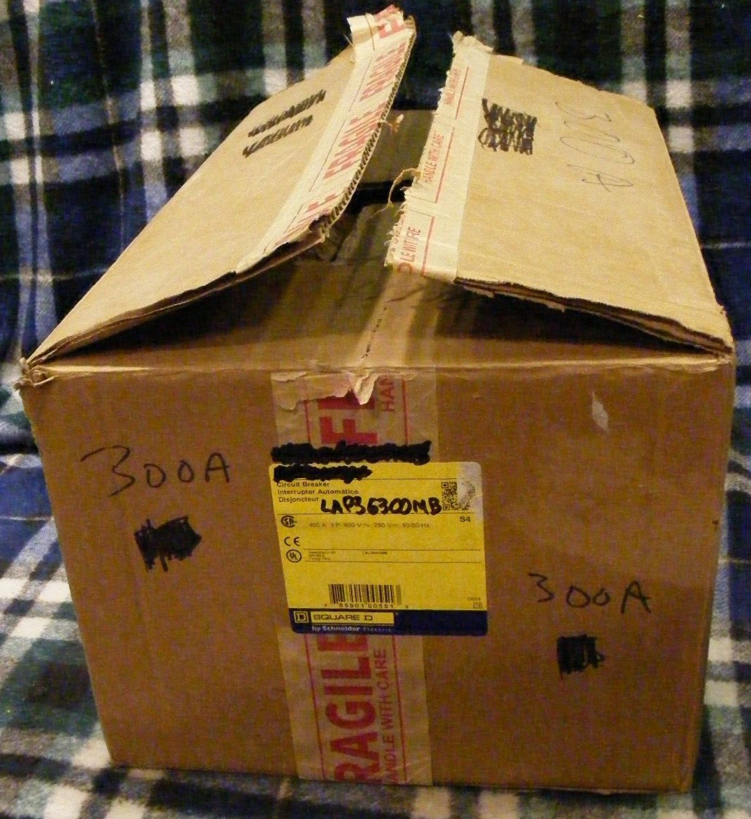 Used w/box Square D LAP36300MB 300A 600V 30KAIC Main Breaker – 100% Guaranteed!