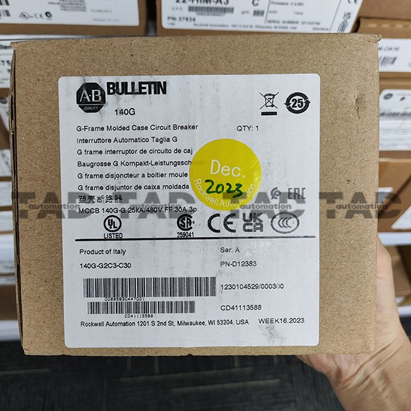 140G-G2C3-C30 Allen-Bradley 30A 3P G Frame MCCB Circuit Breaker Free Shipping