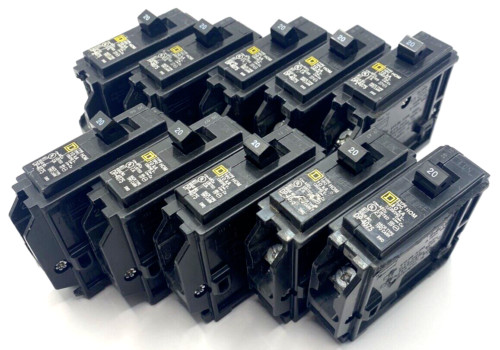 Square D HOM120CP 20 A Miniature Circuit Breaker 10-pack