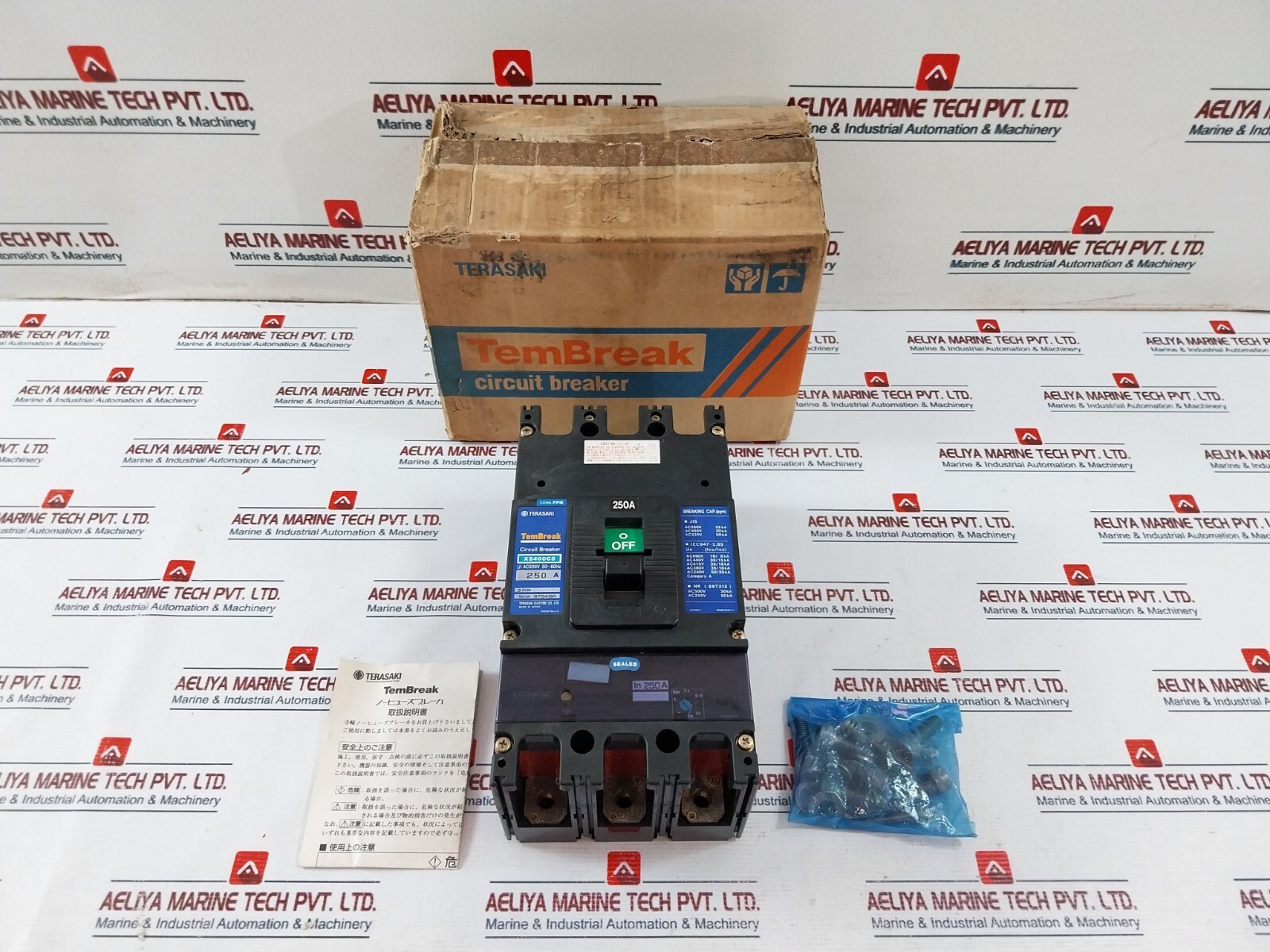 Terasaki Tembreak XS400CS 3-Pole Circuit Breaker 250A Ac690V 50/60Hz