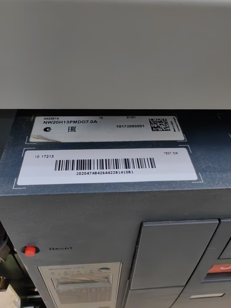 SCHNEIDER MASTERPACT | NW20H1 | NW20 H1 | MICROLOGIC 7.0A, 2000A, NEW NEVER USED