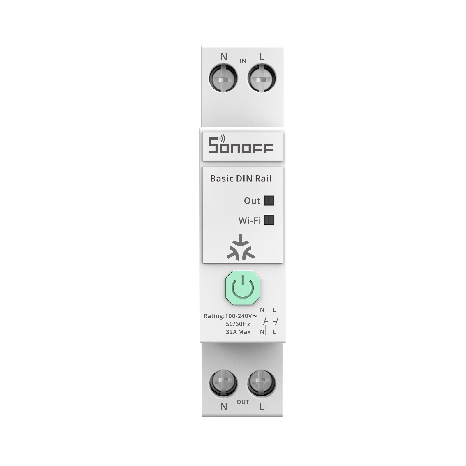 SONOFF Smart WiFi Switch Electric Meter Energy Metering Din Rail Circuit Breaker