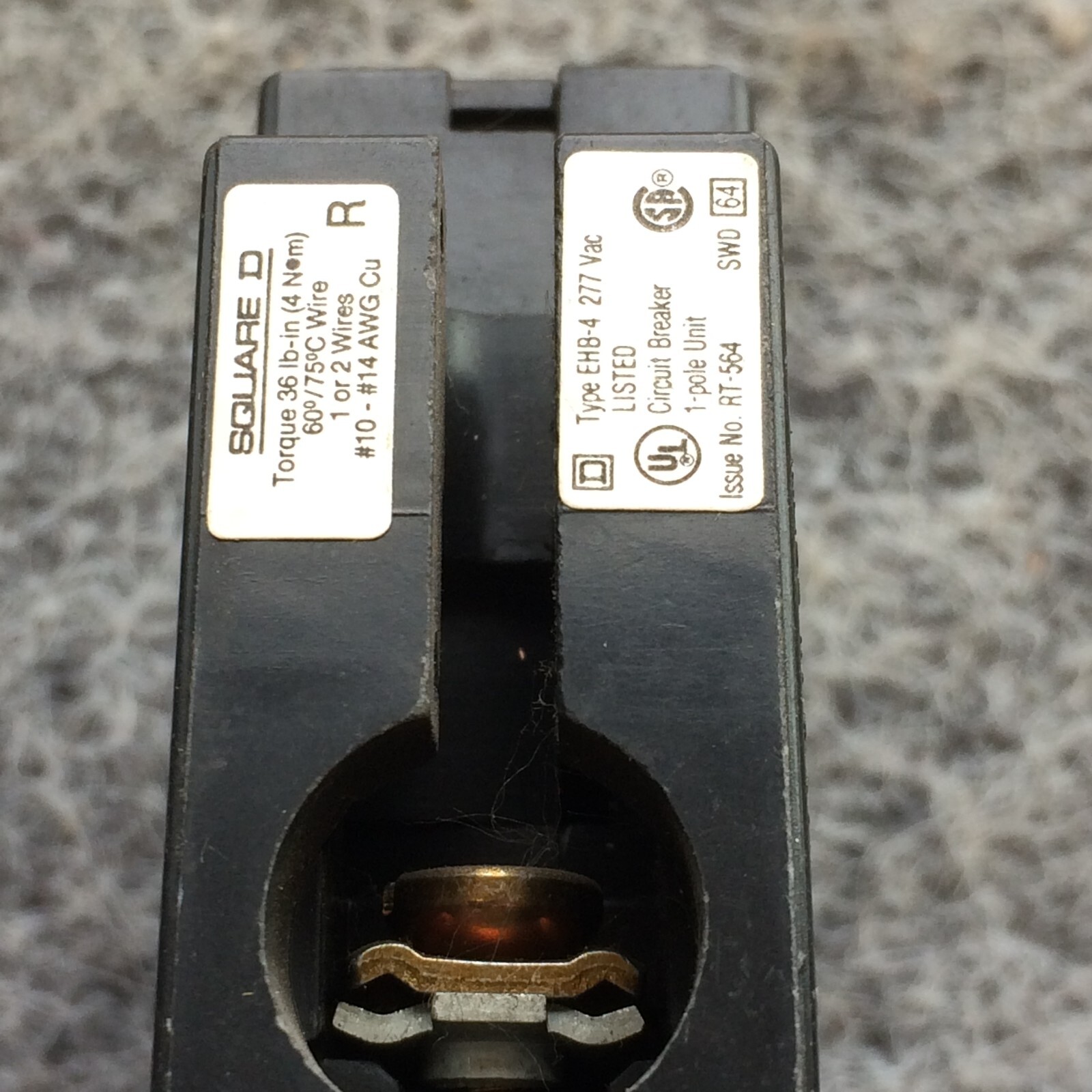 Square D EHB14020 20A Circuit Breaker 14kA @ 277 VAC Type EHB4 1 Pole 20 Amp