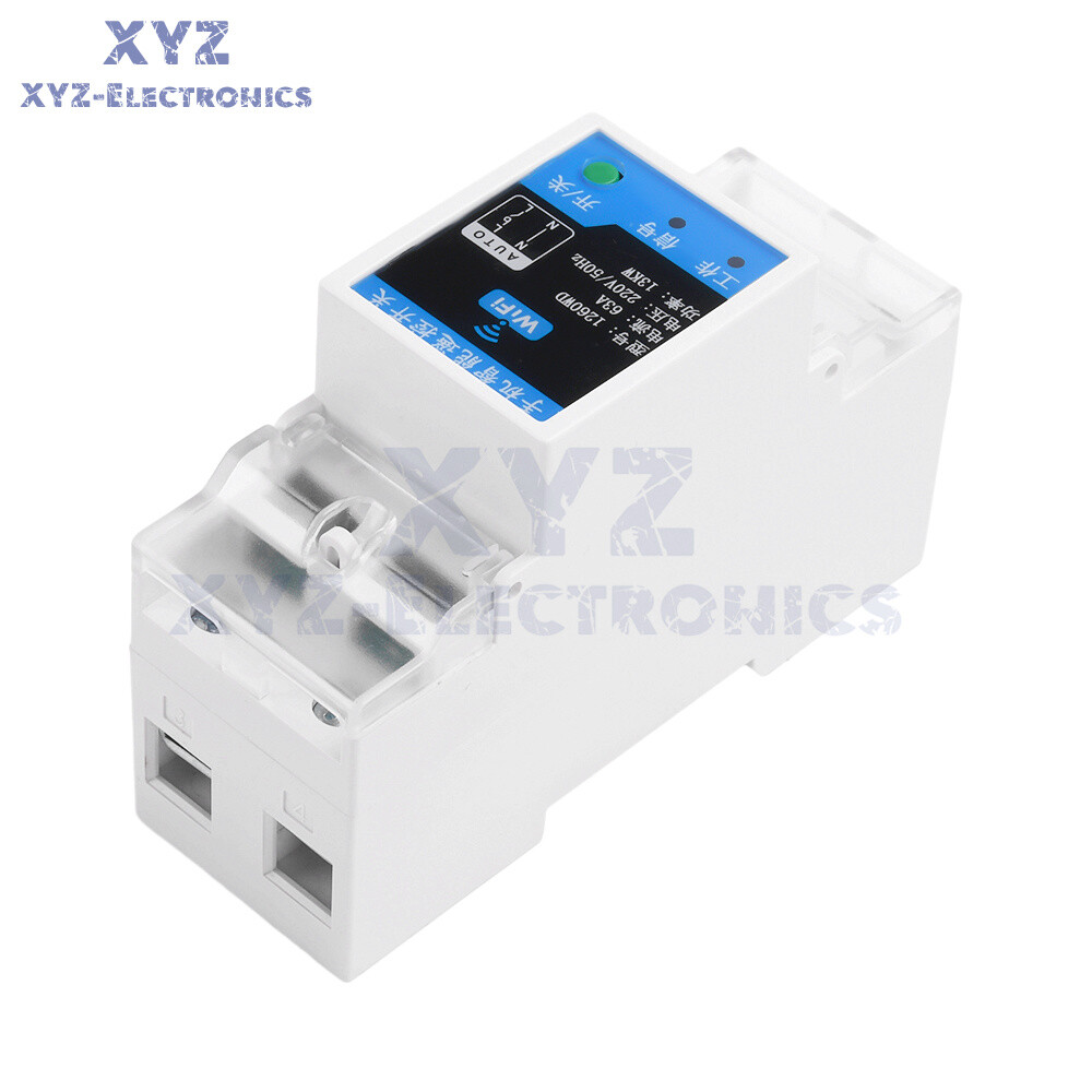 Smart Circuit Breaker TUYA WIFI Bluetooth 2P63A On/Off Breaker Remote Control