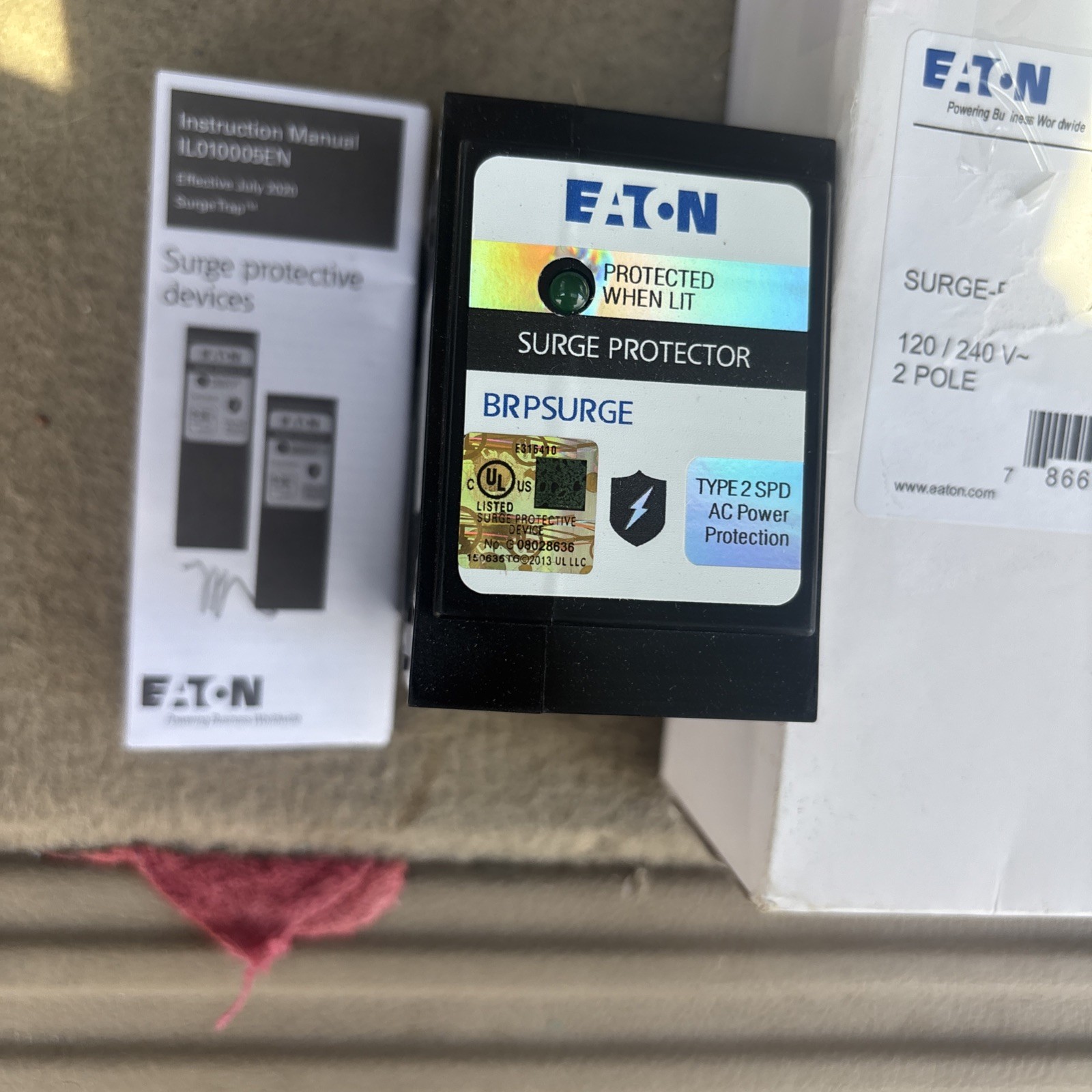 NEW EATON BRPSURGE Surge Protection Device Type 2 120/240 V 2 Pole – New in Box