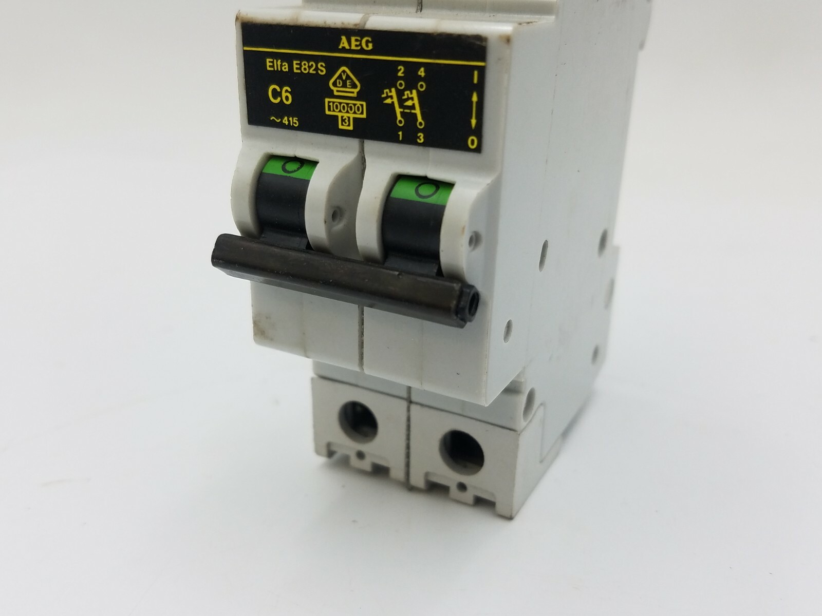 AEG Elfa E82S C6 Miniature Circuit Breaker 6A 2P 277/480V 6 Amp 2 Pole E82SC6