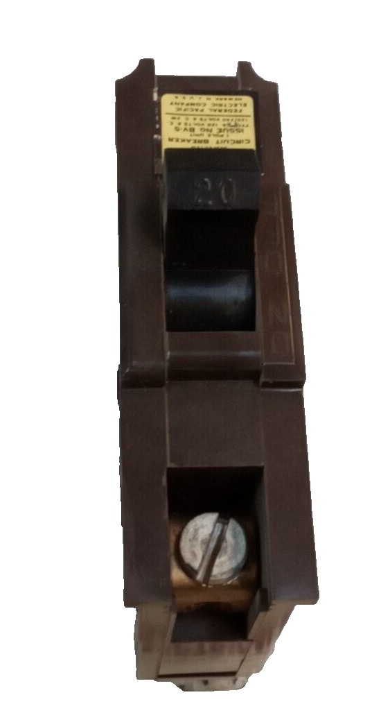 FPE/NA120/20A/1P/120V/FEDERAL PACIFIC/FULL SIZE/CIRCUIT BREAKER/(L267)