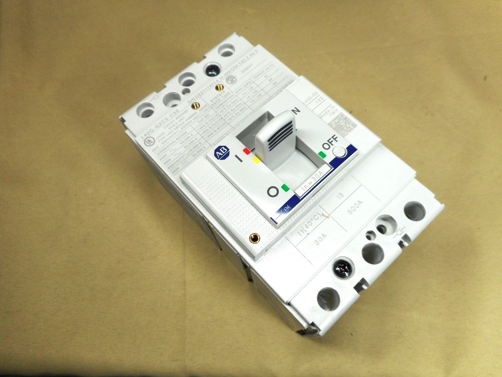 Allen Bradley 140G-G2C3-C30, 3-pole, circuit breaker (NIB)