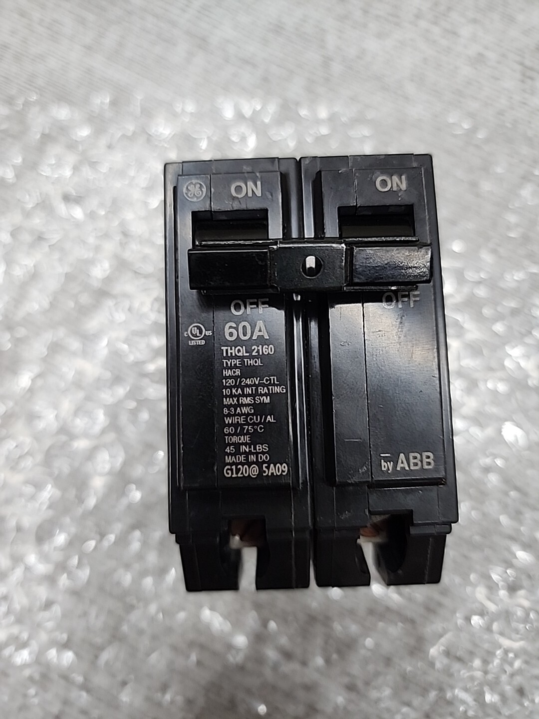 GE THQL2160 2 Pole 60 Amp 120 240V AC THQL Plug in Breaker ( NEW )