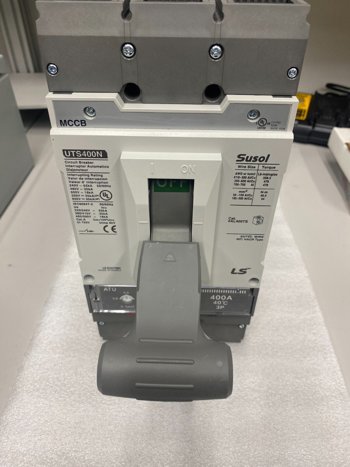 LS Electric Molded Circuit Breaker 400 AMPS