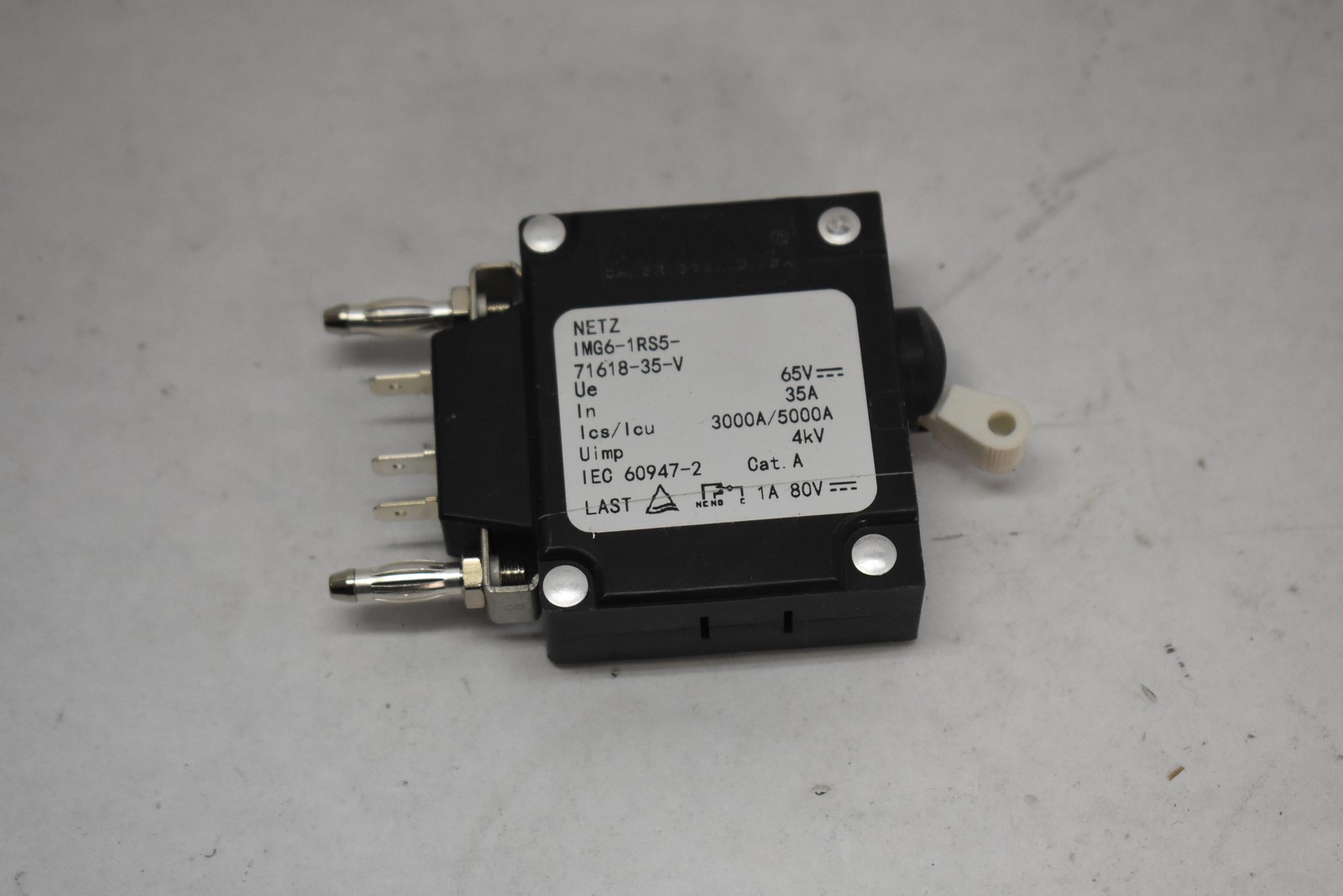 NETZ IMG6-1RS5-71618-35-V 35A DC Supplementary Protector 65V Black IEC60947-2