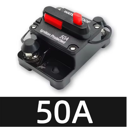 12–48V Waterproof Circuit Breaker Reset Fuse 30A–300A Car Boat Audio Protection