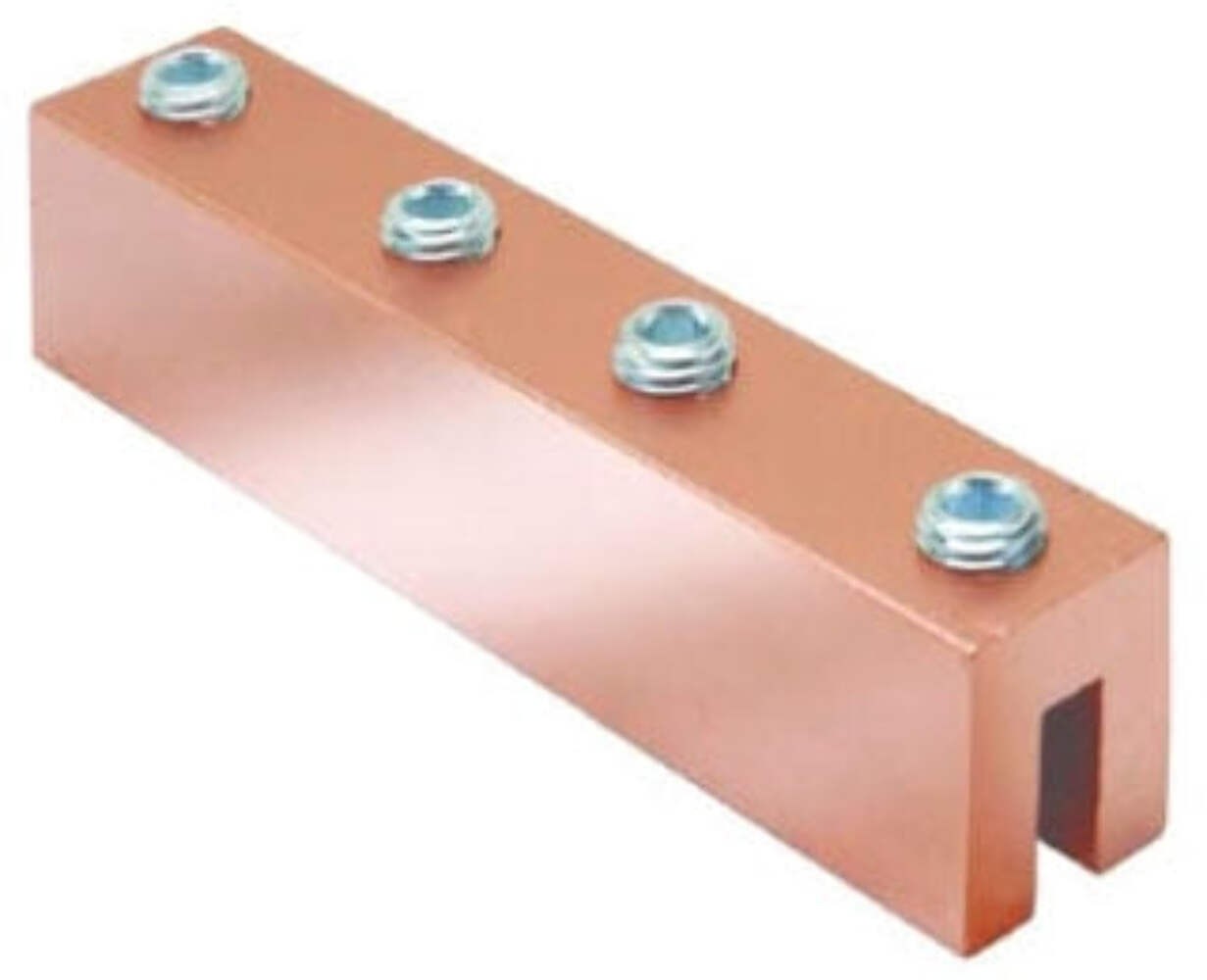 YGIBS284002N – Burndy Copper Compression Connector, Cable to Steel, 2 AWG – 4/0