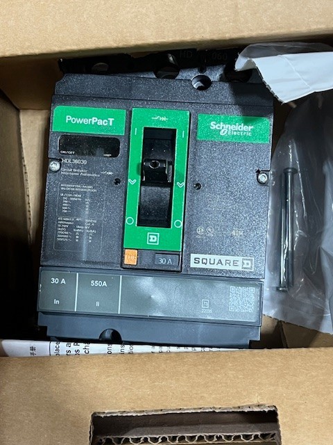 Schneider Electric PowerPacT Circuit Breaker 30A HDL36030 New