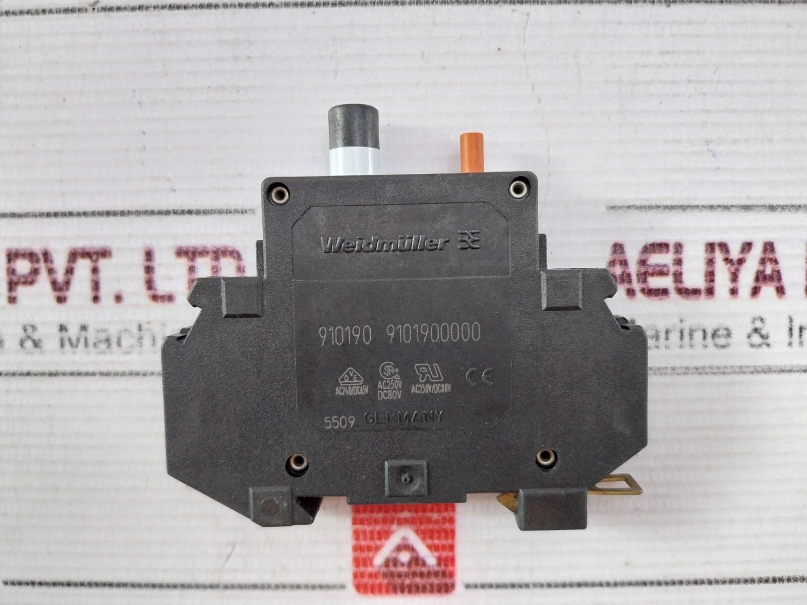 Lot Of 2X WEIDMULLER 910190 9101900000 Circuit Breaker 10 AMP AC240/DC65V