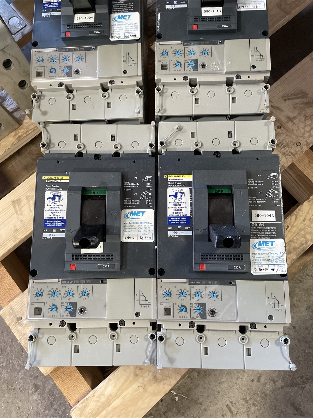 ⚡️Square D DGN36250E53AABC 250 Amp 3P 380/415VAC Powerpact Circuit Breaker⚡️