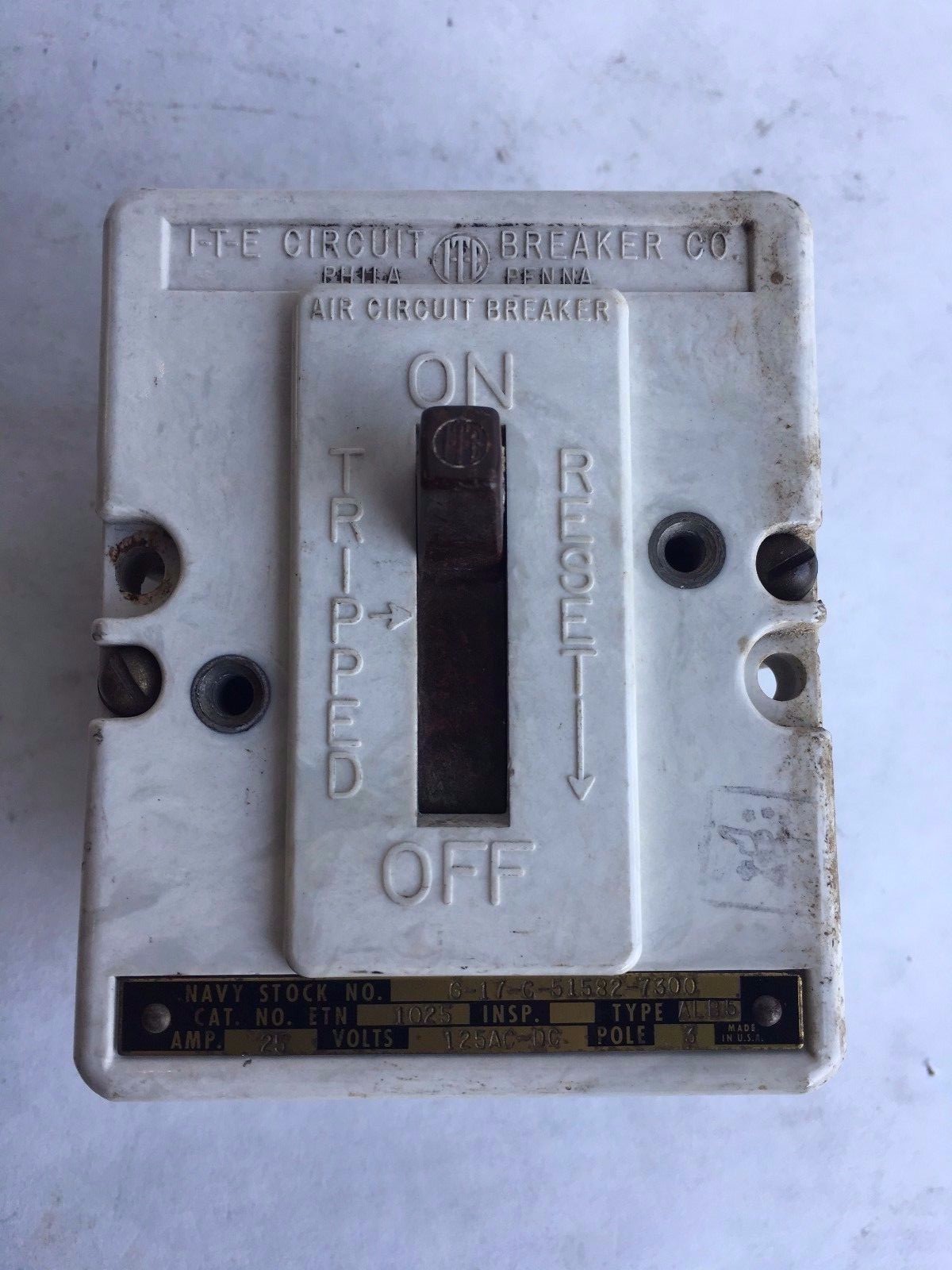 ETN1025 ITE Circuit Breaker Type ALB5 25A 3 pole G-17-C-51582-7300