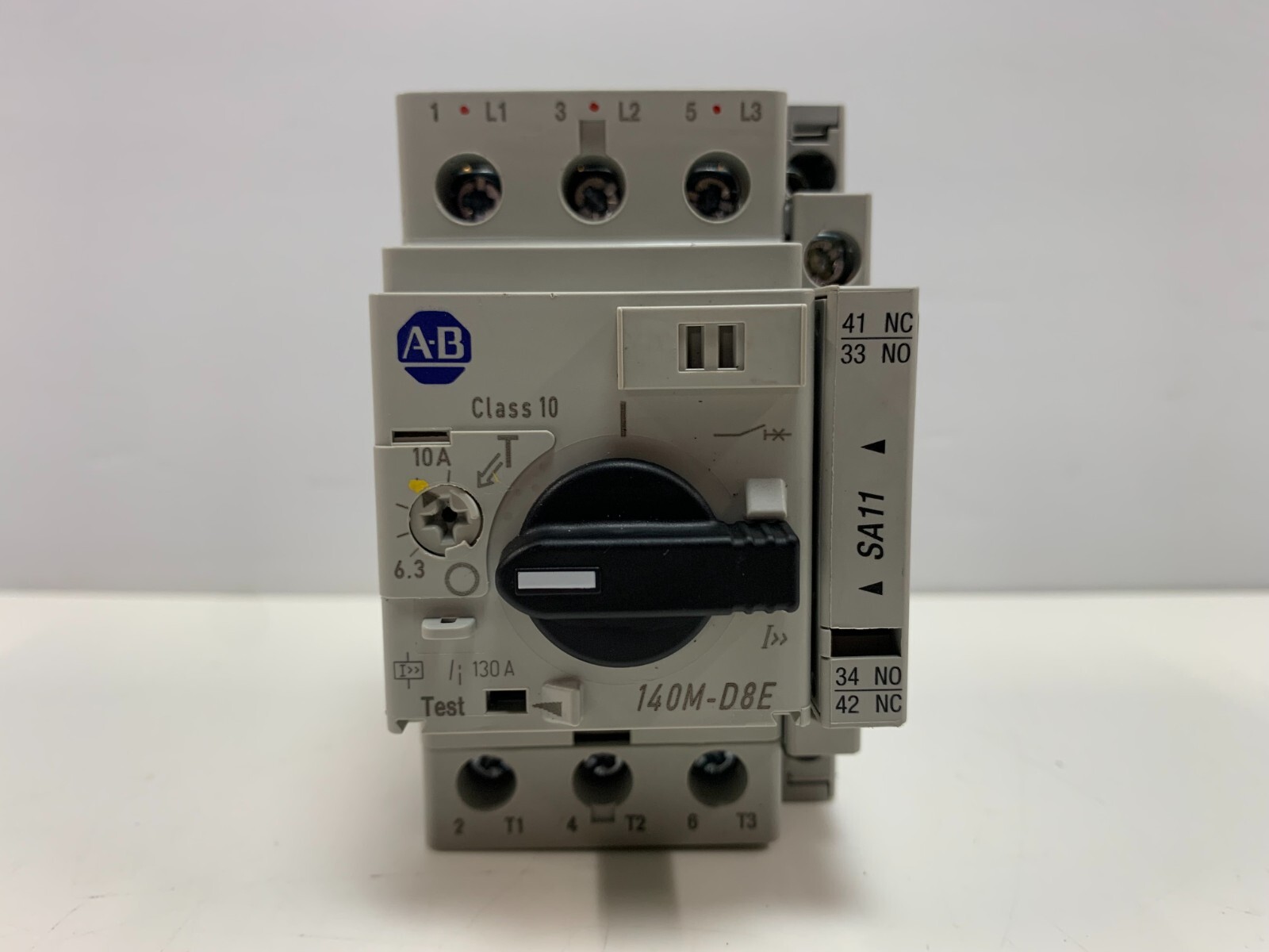 Allen-Bradley 140M-D8E-C10 Motor Protection Circuit Breaker, 6.3-10A