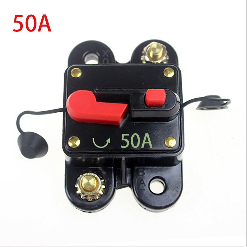 50-300A Car Circuit Breaker 12-24V DC Manual Reset Switch Circuit System Protect