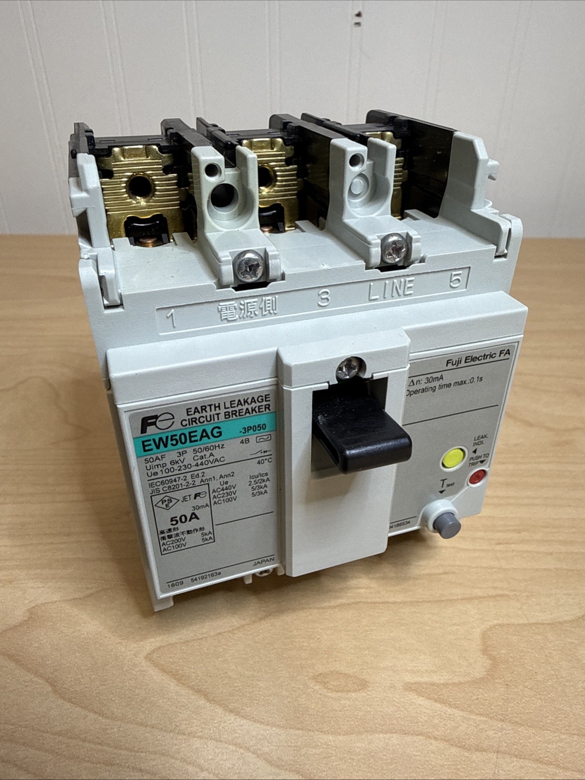 NEW! FUJI Electric EW50EAG 3P050 FA Air Switch Breaker