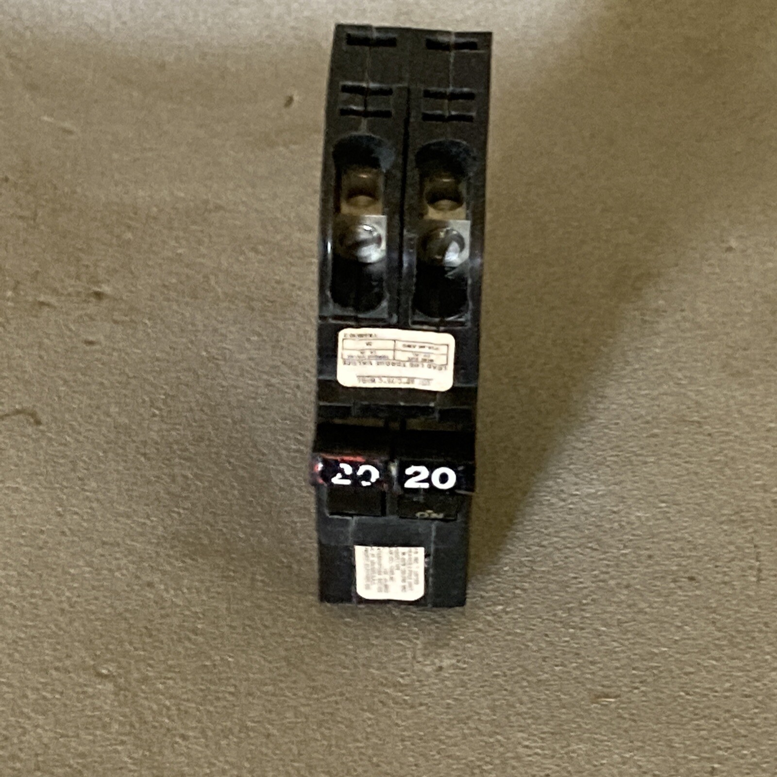 American FPE 20 Amp 2 Pole NC220 Stab-Lok Breaker Mini THIN NC White “20”