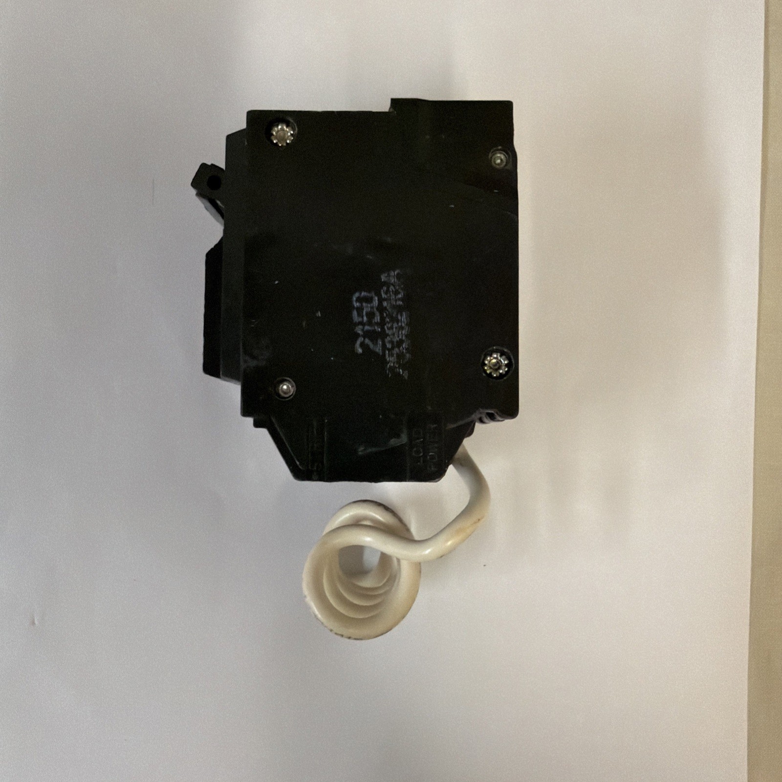 GE 50 Amp 240-Volts Double Pole Ground Fault Breaker with Self-Test Open/No Box