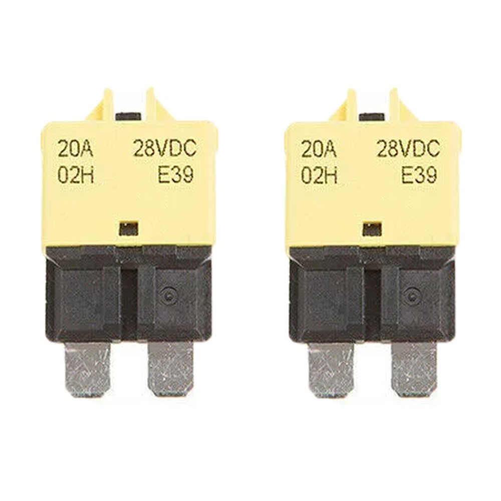 10PC 20A Car Manual Circuit Breaker Blade Fuse 12V/24V Resettable Boat Marine