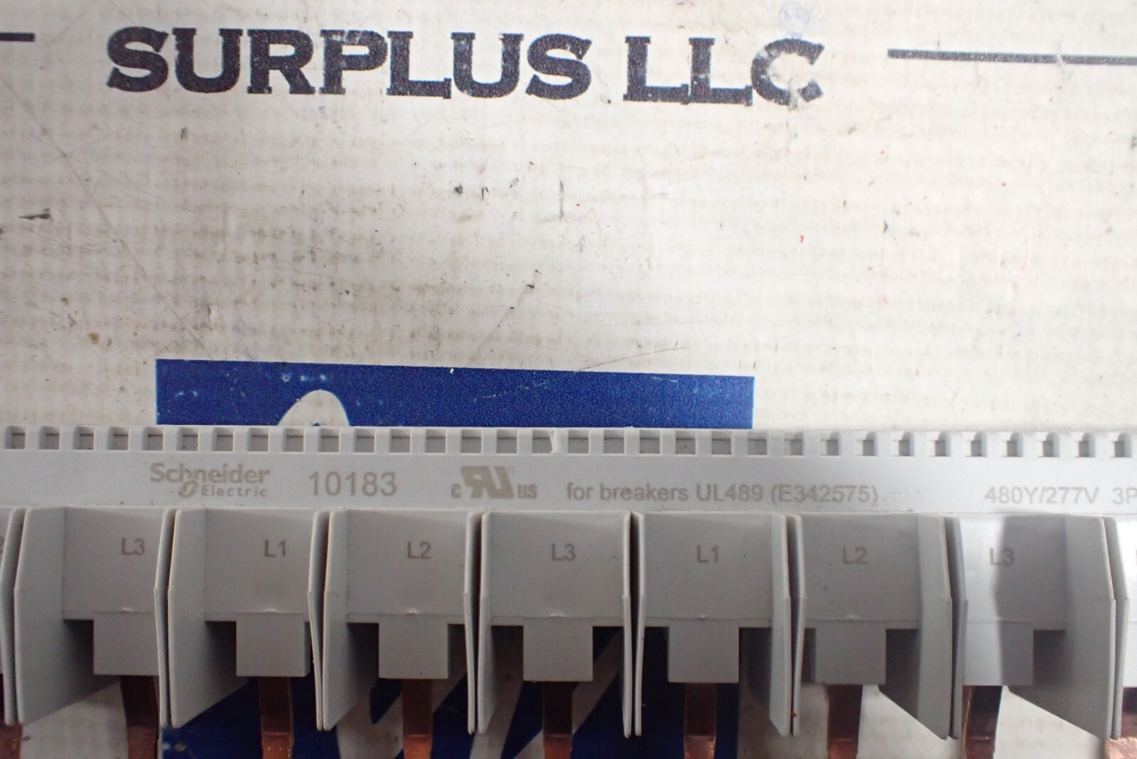 Schneider Electric Bus Bar Connector 10183 480 volt UL 489 80 amp