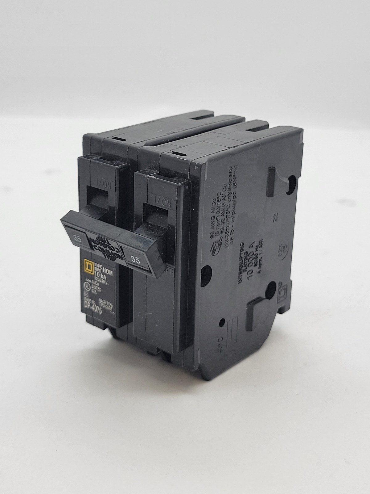 4PC Square D HOM235 Home Line Plug-In Circuit Breaker 35A 2P 120/240V HOM