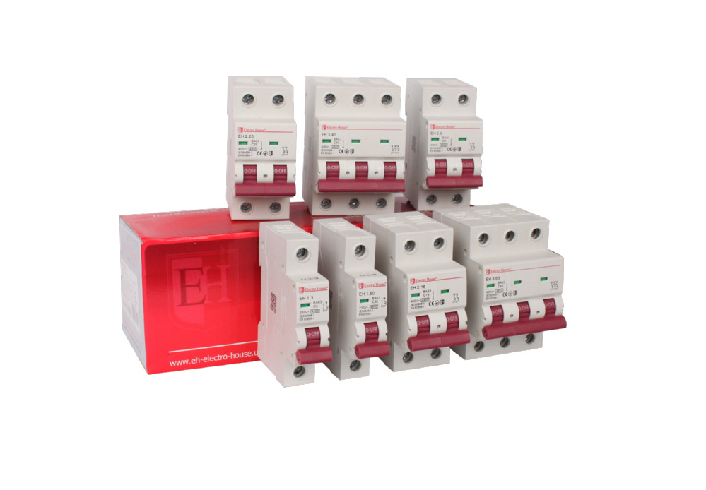 MCB 1/3/6/10/16/20/25/32/40/50/63A 1P Electric Miniature Circuit Breaker Single