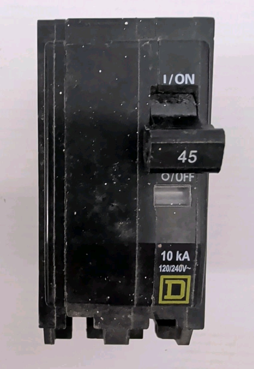 SQUARE D QO245 45 Amp 2 Pole 120/240V Circuit Breaker